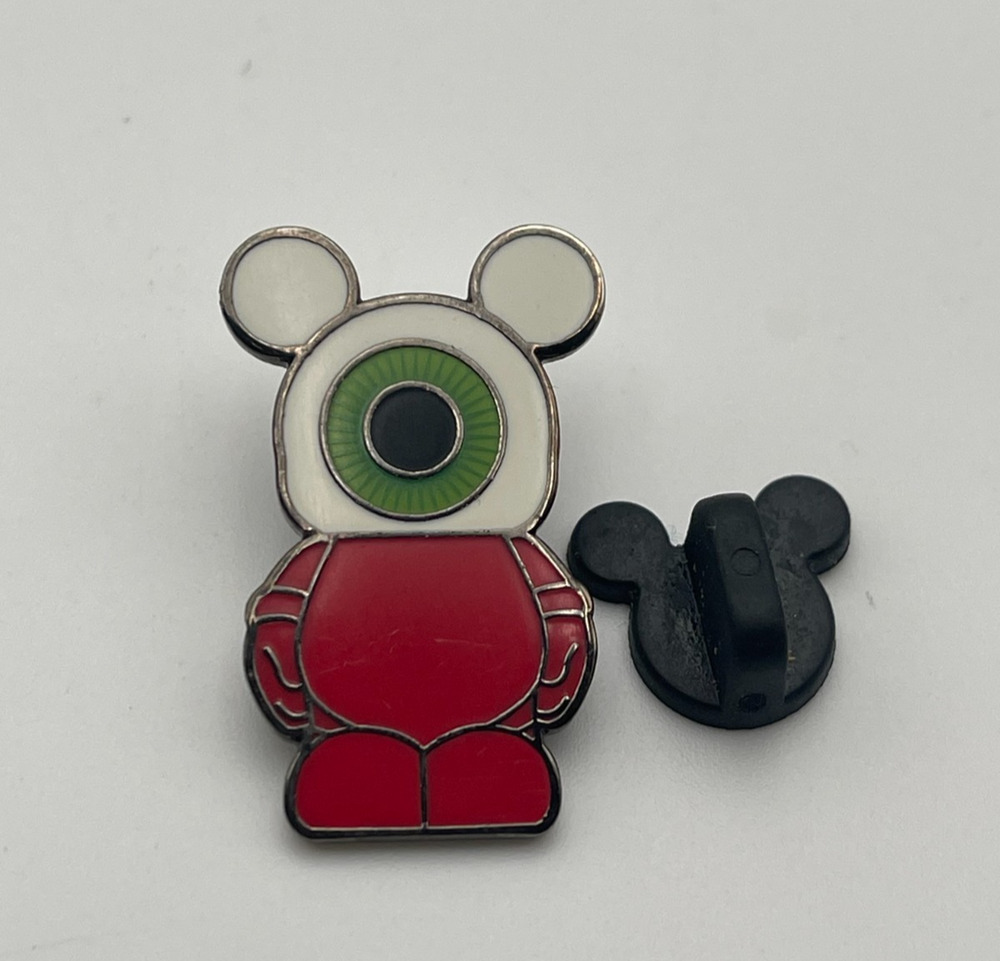 Disney Pin Trading Vinylmation Jr Eyeball RED 2010 Authentic